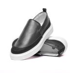 Sapato Casual Masculino Slip On Couro DIfranca - 77060 - Preto