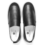 Sapato Casual Masculino Slip On Couro DIfranca - 77060 - Preto