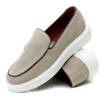 Sapato Casual Masculino Slip On Couro DIfranca - 5503 - Areia