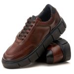 Sapato Casual Masculino Couro Bangkok DIfranca - 2302 - Mouro