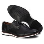 Sapato Casual Masculino Couro DIfranca - 8005 - Preto 