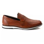 Sapato Mocassim Loafer Masculino Couro DIfranca - 8001 - Castor