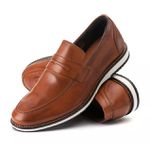 Sapato Mocassim Loafer Masculino Couro DIfranca - 8001 - Castor