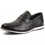 Sapato Mocassim Loafer Masculino Couro DIfranca - 8001 - Preto