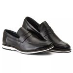 Sapato Mocassim Loafer Masculino Couro DIfranca - 8001 - Preto