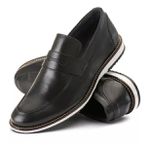 Sapato Mocassim Loafer Masculino Couro DIfranca - 8001 - Preto