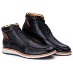 Bota Casual Masculino Cano Alto Couro DIfranca - 9007 - Preto