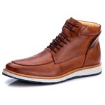 Bota Casual Masculino Cano Alto Couro DIfranca - 9007 - Castor