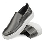 Iate Slip On Masculino Couro DIfranca - 18002 - Preto