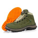 Bota Adventure Casual Couro Nobuck Hiking Extreme Bell Boots - 900 - Oliva