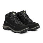 Bota Adventure Casual Couro Nobuck Hiking Extreme Bell Boots - 900 - Preto