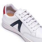 Tênis Sapatenis Masculino DIfranca PN677 - Branco-Azul e Vermelho