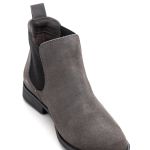 Bota Chelsea Feminina Couro DIfranca PN1777 - Cinza