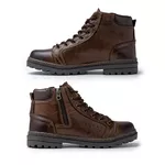 Bota Casual Masculino Couro DIfranca - 05511-2712 - Chocolate Whisky