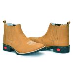 Bota Texana Masculina Couro Nobuck DIfranca - AE4520 - Castor