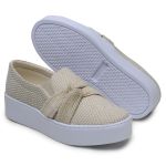 Tênis Feminino Slip On Vegano DIfranca 1115 - Juta Bambu 