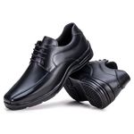 Sapato Casual Masculino Preto Couro DIfranca - 20285