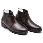 Bota Social Masculina Café Couro DIfranca - 1501