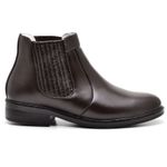 Bota Social Masculina Café Couro DIfranca - 1501