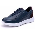 Tênis Casual Masculino Azul Couro DIfranca - 3024