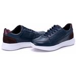 Tênis Casual Masculino Azul Couro DIfranca - 3024