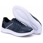 Tênis Casual Masculino Azul Couro DIfranca - 3023