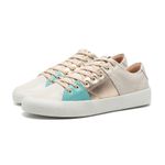 Sapatênis Casual Feminino Off White Couro DIfranca - 2043 