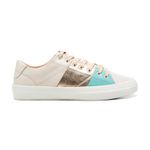 Sapatênis Casual Feminino Off White Couro DIfranca - 2043 