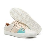 Sapatênis Casual Feminino Off White Couro DIfranca - 2043 