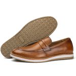 Mocassim Casual Masculino Caramelo Couro DIfranca - 171 