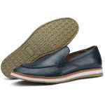 Mocassim Casual Masculino Azul Marinho Couro DIfranca - 170
