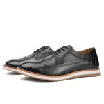 Sapato Casual Masculino Oxford Preto Couro DIfranca - 173