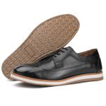 Sapato Casual Masculino Oxford Preto Couro DIfranca - 173