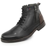 Bota Casual Masculino Preto Couro DIfranca - 054