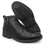 Bota Casual Masculino Preto Couro DIfranca - 054