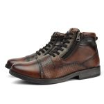 Bota Casual Masculino Oxford Whisky Couro DIfranca - 053