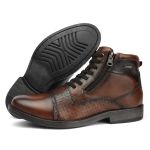 Bota Casual Masculino Oxford Whisky Couro DIfranca - 053