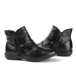 Bota Feminina Botinha Preto Couro DIfranca - 9064