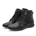 Bota Feminina Botinha Preto Couro DIfranca - 9063