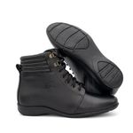 Bota Feminina Botinha Preto Couro DIfranca - 9063