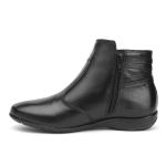 Bota Feminina Botinha Preto Couro DIfranca - 9062