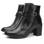 Bota Feminina Firenze Preto Couro DIfranca - 9039