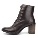 Bota Feminina Fancy Café Couro DIfranca - 9032