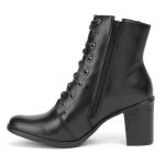 Bota Feminina Fancy Preto Couro DIfranca - 9032