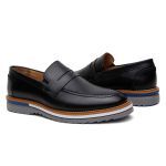 Mocassim Masculino Casual Preto Couro DIfranca - 030