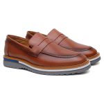 Mocassim Masculino Casual Caramelo Couro DIfranca - 030 