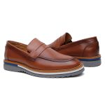 Mocassim Masculino Casual Caramelo Couro DIfranca - 030 