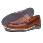 Mocassim Masculino Casual Caramelo Couro DIfranca - 030 