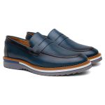 Mocassim Masculino Casual Azul Couro DIfranca - 030