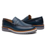 Mocassim Masculino Casual Azul Couro DIfranca - 030